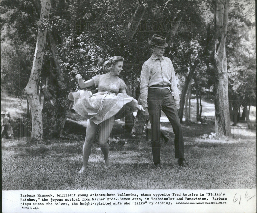 1968 Press Photo Barbara Hancock Atlanta Ballerina Fred - Historic Images