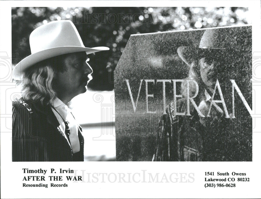 1996 Press Photo Timothy Irvin After War Veteran scene - Historic Images