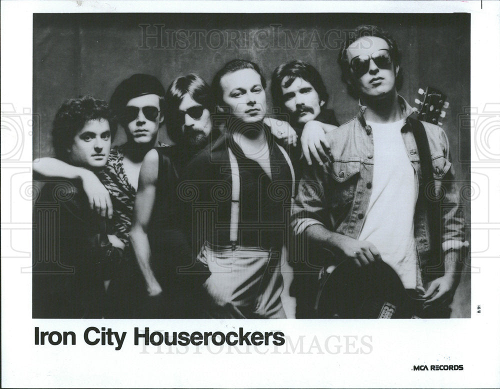 1981 Press Photo Pittsburgh Iron City Houserocker band - Historic Images