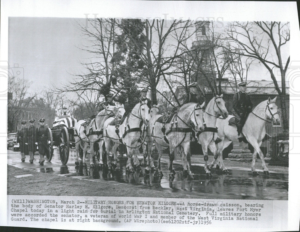 1956 Press Photo Senator Harley Kilgore West Virginia - RRY04599 - Historic Images