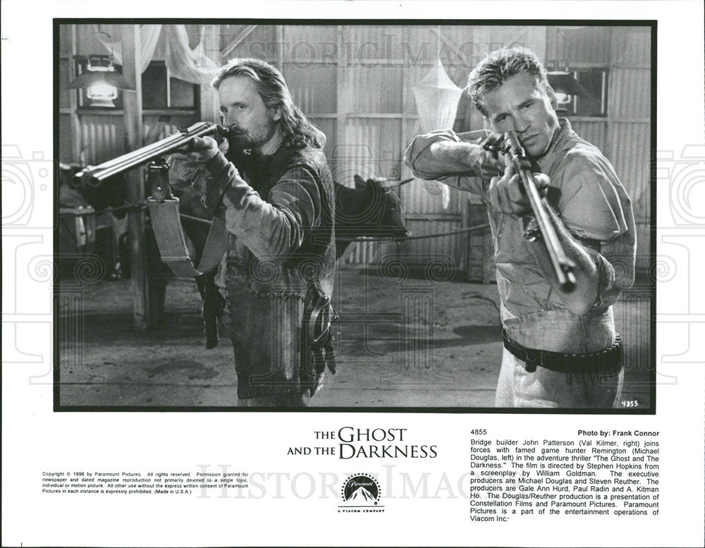 1996 Press Photo Douglas/Kilmer, Ghost and the Darkness - Historic Images