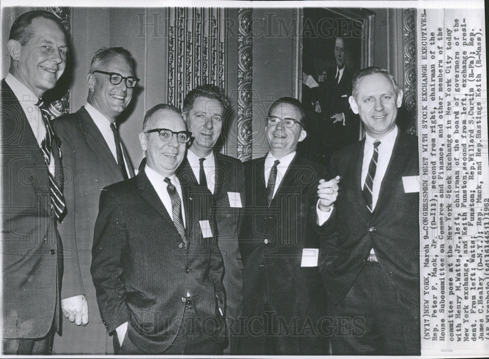 1962 Press Photo Peter Mack Jr Chairman House Finance  - Historic Images