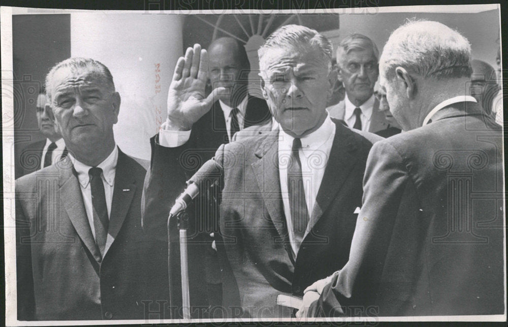 1965 Press Photo Henry Cabot Lodge Republican Senator - Historic Images