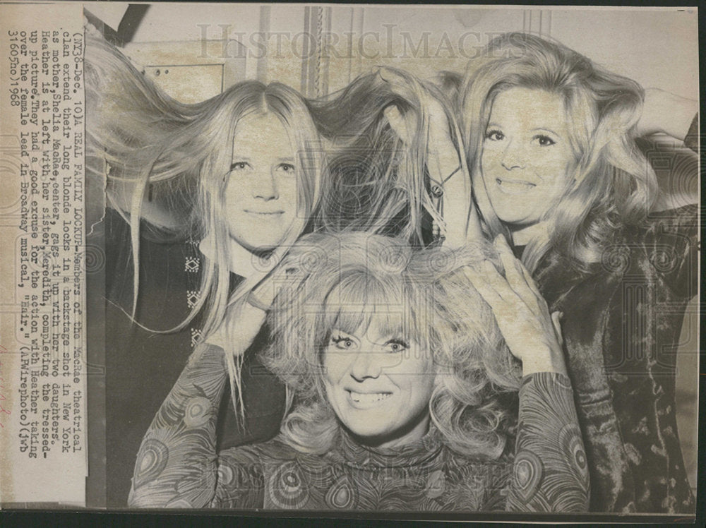 1968 Press Photo MacRae New York Shelia Broadway Luck  - Historic Images