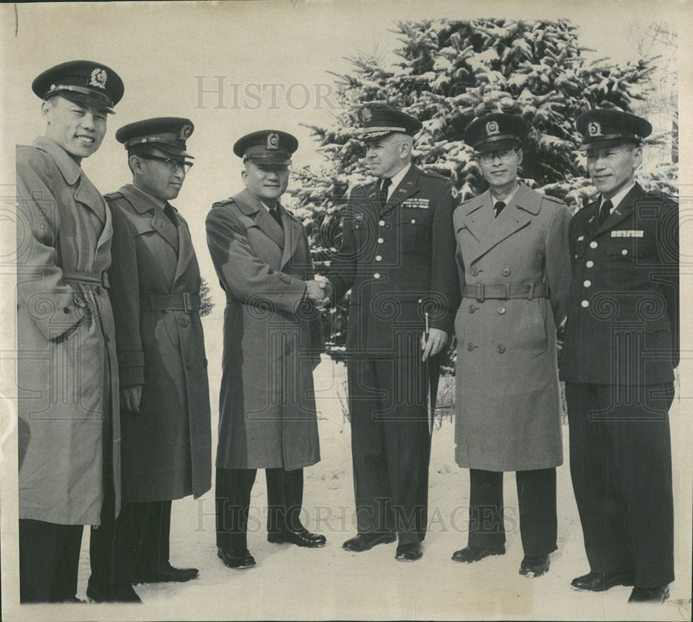 1960 Press Photo Jae Myung Kim Army Korea William Allen - Historic Images
