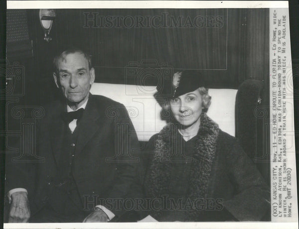 Press Photo Editor Ed Howe Travelling To Florida - Historic Images
