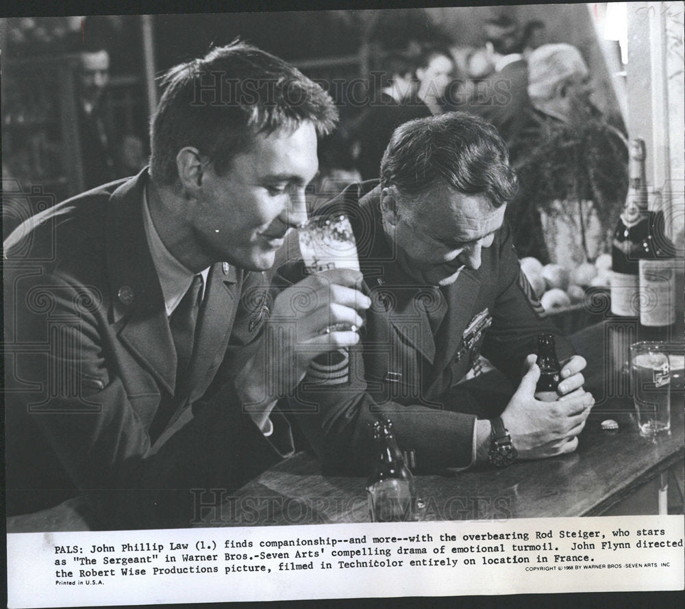 1969 Press Photo Rod Steiger John Philip Law Robert  - Historic Images