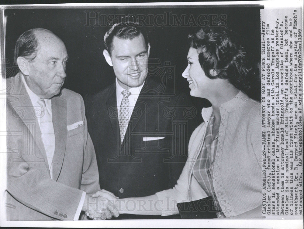 1969 Press Photo Jerry Giesler American Defense Lawyer  - Historic Images