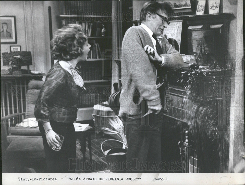 1966 Press Photo Taylor Burton Afraid Virginia Woolf - Historic Images