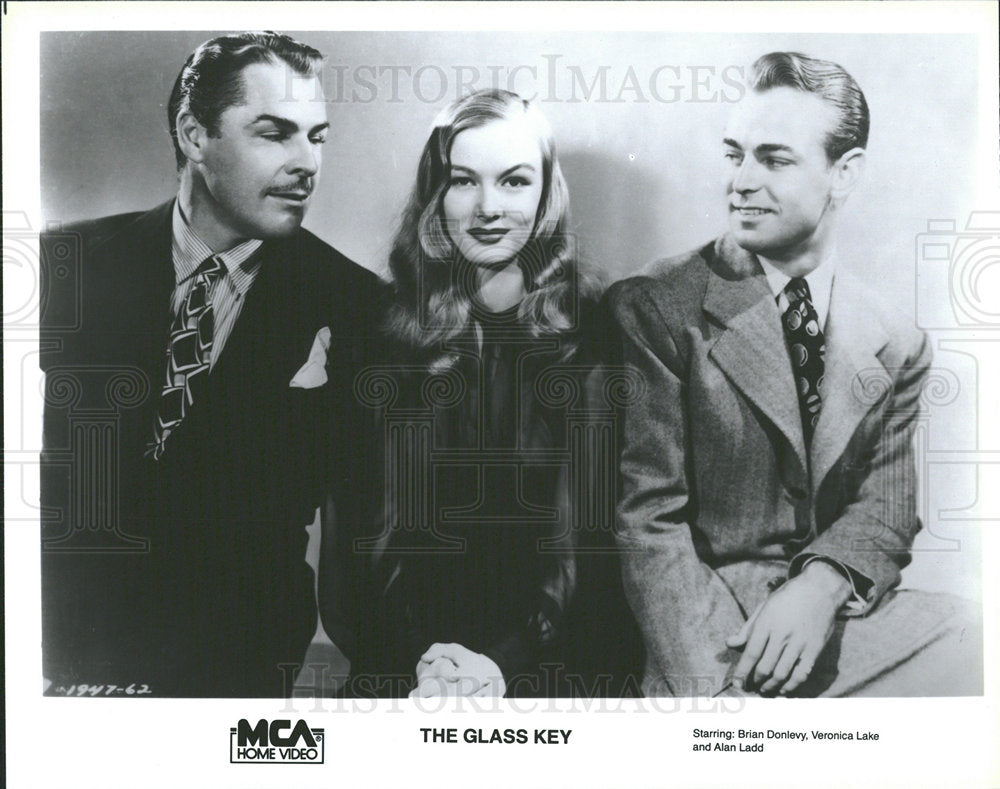 1989 Press Photo Donlevy Lake Alan Ladd The Glass Key - Historic Images