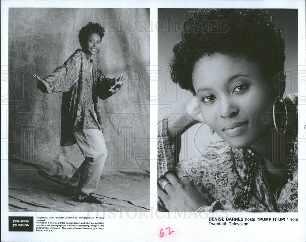 1999 Press Photo Denise Barne Host Twentieth Television - Historic Images