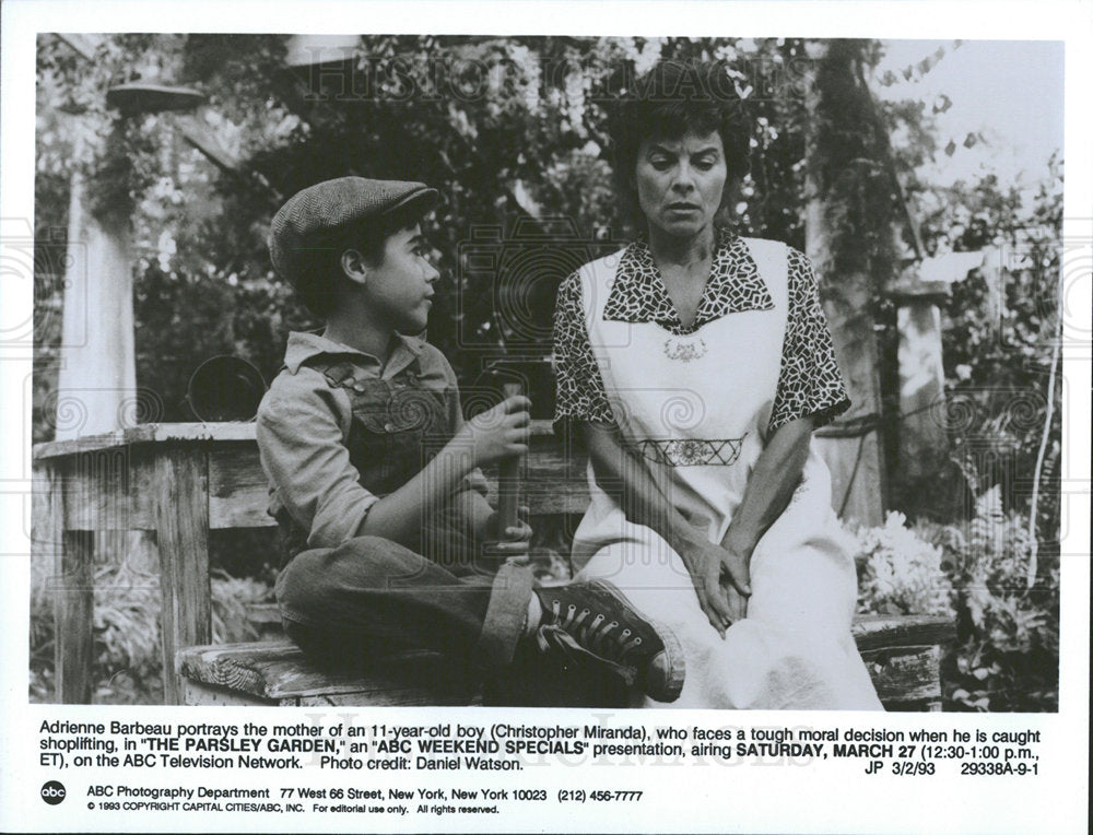 1993 Press Photo Barbeau Stars In Parsley Garden - Historic Images