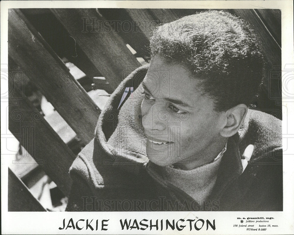 1967 Press Photo Jackie Washington Canadian Blues Music - Historic Images