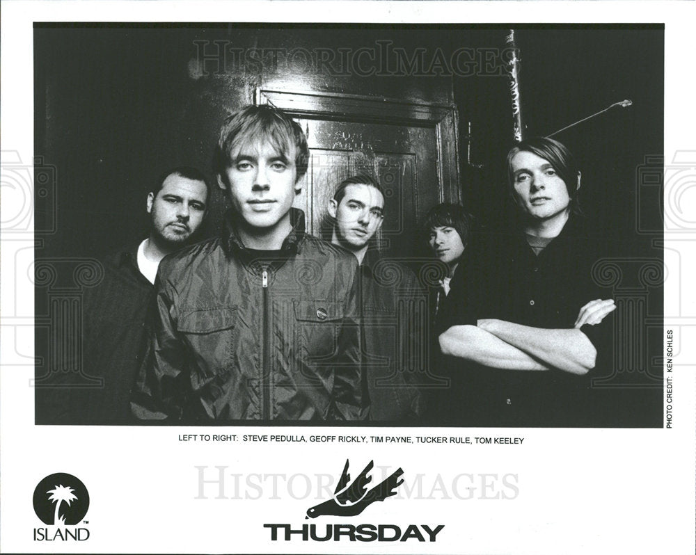 Press Photo Thursday American rock band Brunswick group - Historic Images