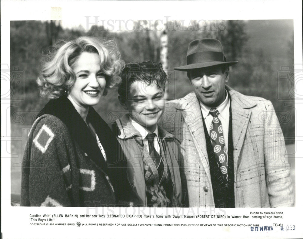 1993 Press Photo Barkin DiCaprio de Niro Boy's Life - Historic Images