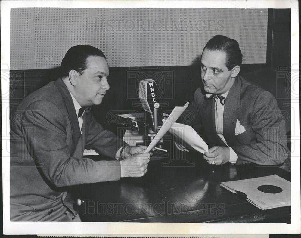 1952 Press Photo Lopez Grauer NBC radio Silver Jubilee - Historic Images