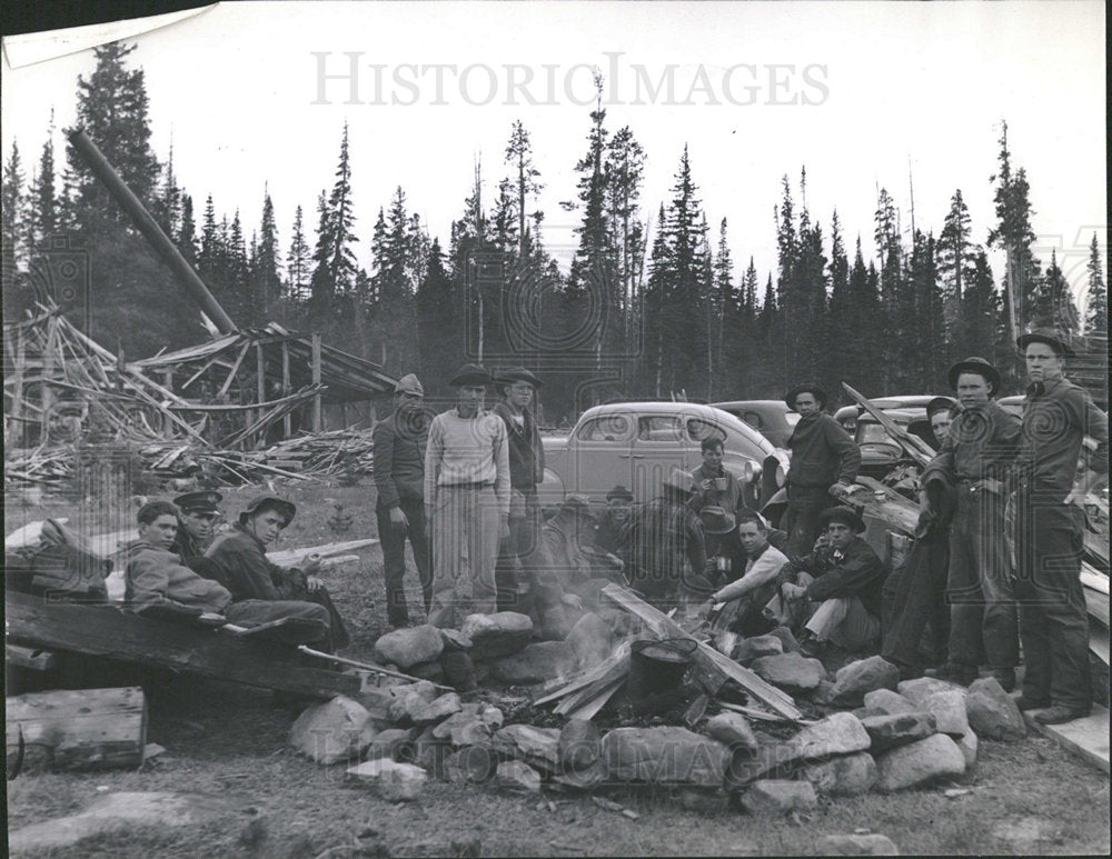 Press Photo CCC camp during Hixon case - Historic Images