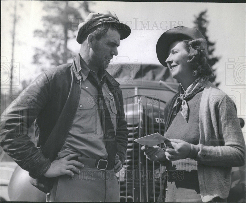 1939 Press Photo search for lost boys, Medicine Bow WY - Historic Images