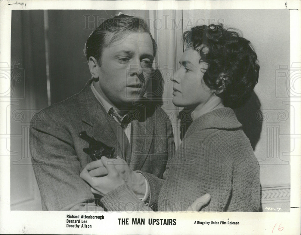 1959 Press Photo Richard Attenborough Man Upstairs Film - Historic Images