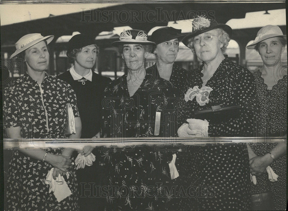 1937 Press Photo Mrs. Charles G. Dawes Banker Wife  - Historic Images