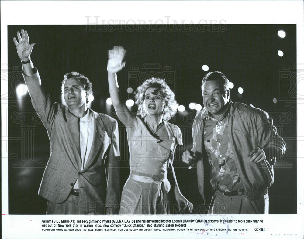 1990 Press Photo Quick Change Film Actors Davis Murray - Historic Images
