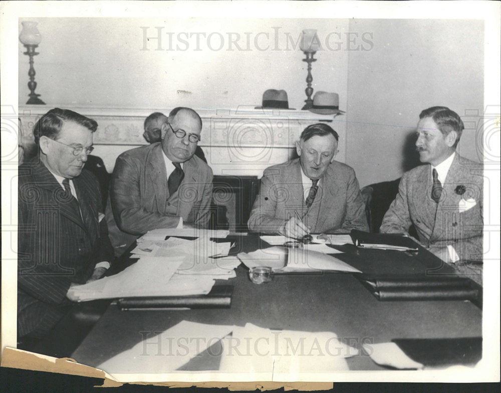 1934 Press Photo Hurley Secretary War Dalrymple attny. - Historic Images