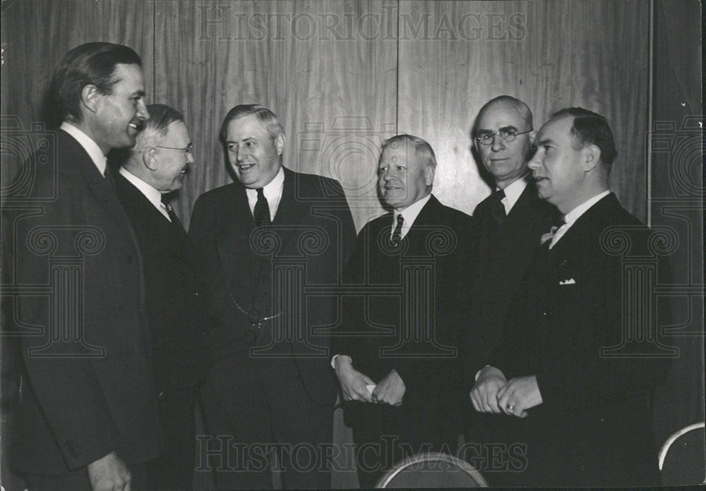 1938 Press Photo Business Dines Party Harriman Barnett - Historic Images