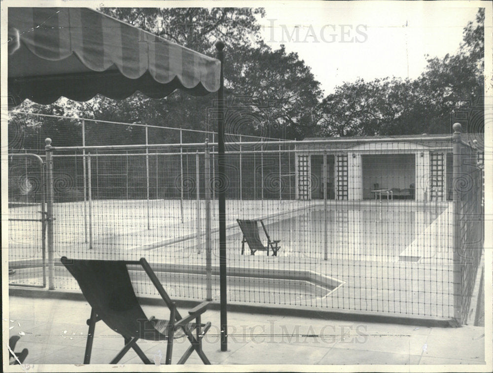 1934 Press Photo Pool Site Of Gettle Kidnapping - Historic Images