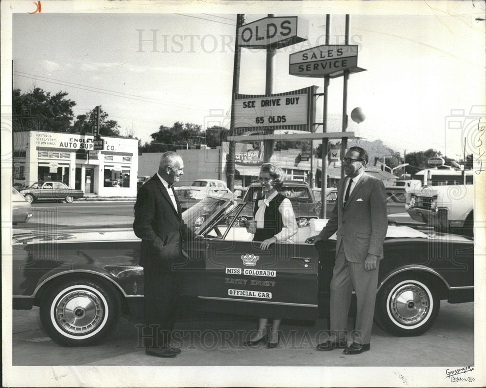1964 Press Photo Miss Colorado Kathy Knight Special Car - Historic Images