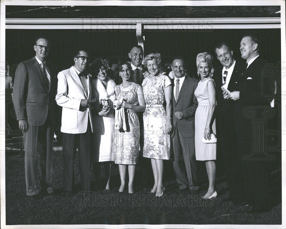 1964 Press Photo Denver Kiwanis Club Party Group - Historic Images