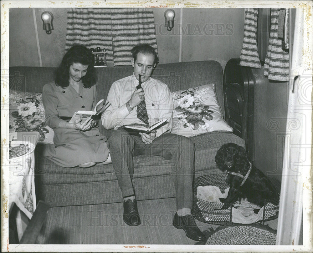 1945 Press Photo Michigan State College Veterans - Historic Images