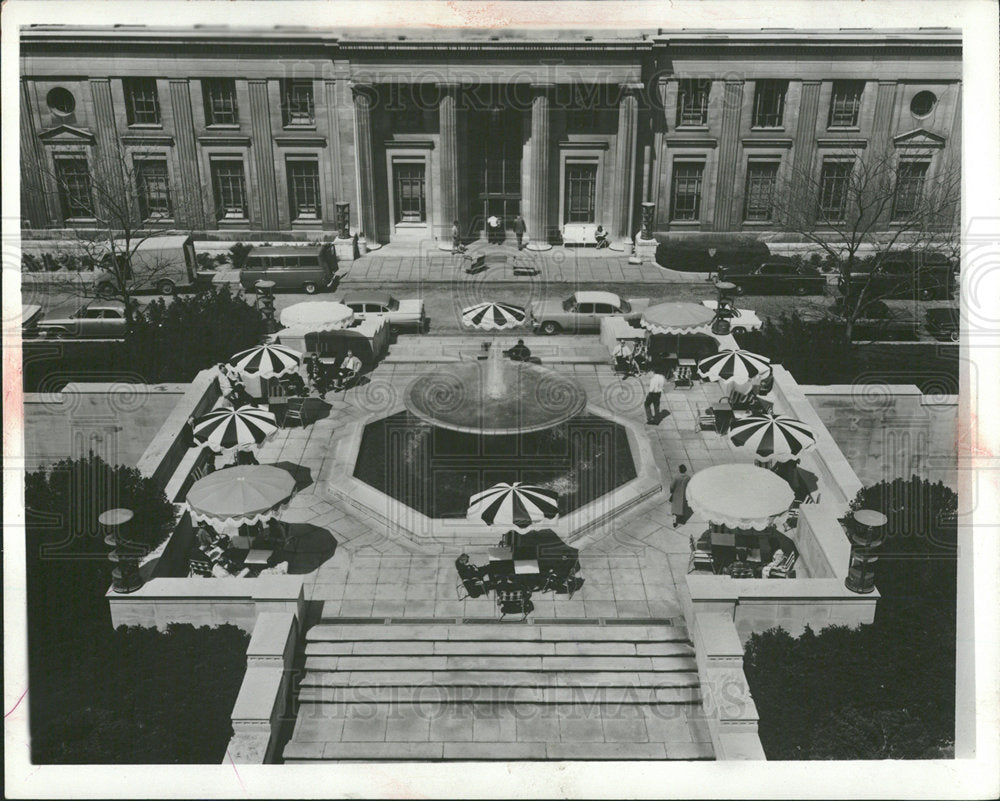 1962 Press Photo Justice Department courtyard - Historic Images
