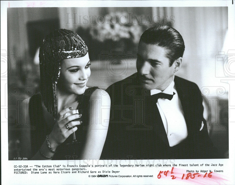 1984 Press Photo Lane & Gere In The Cotton Club - Historic Images