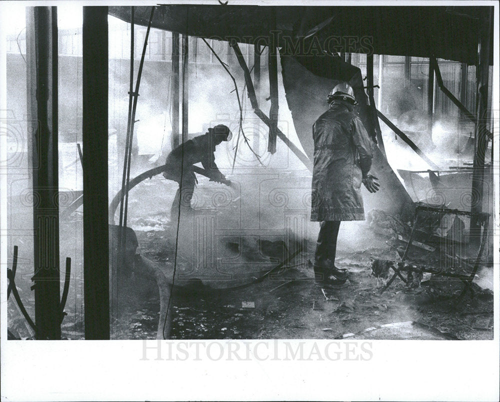 1979 Press Photo FIRE MICHIGAN TECH CENTER - Historic Images