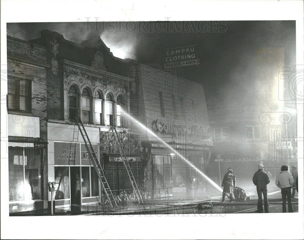 1979 Press Photo Michigan Fire - Historic Images