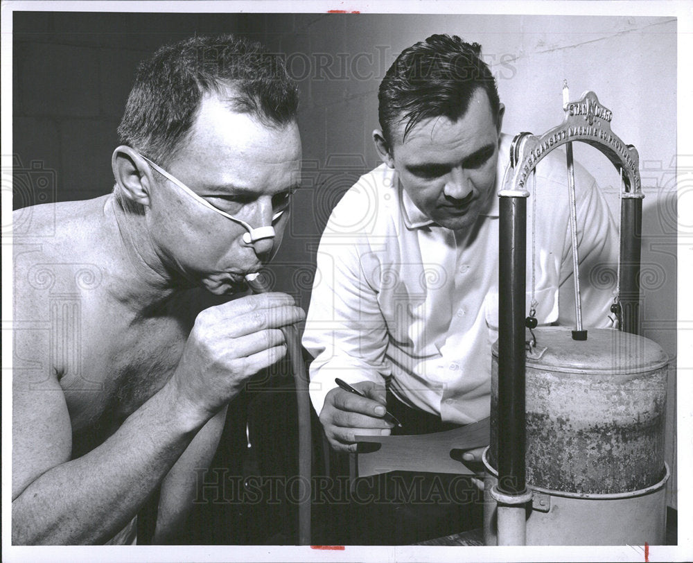 1956 Press Photo Michigan State Research - Historic Images