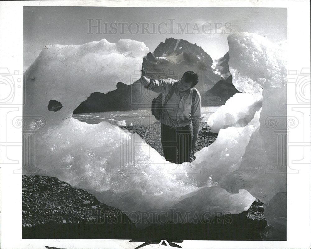 1962 Press Photo David Potter Glacier - Historic Images