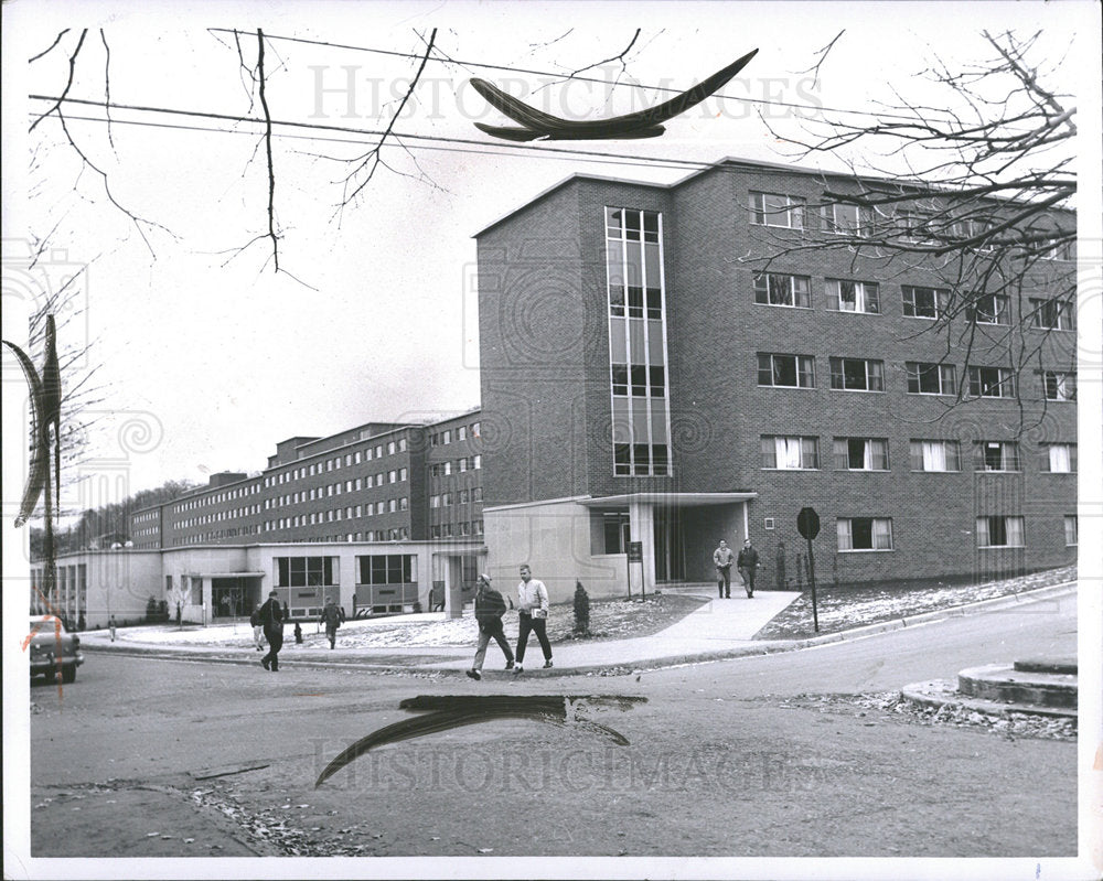 1962 Press Photo Michigan Tech College Wadsworth Hall - Historic Images