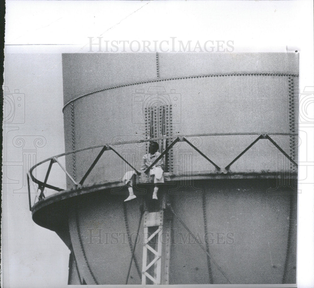1962 Press Photo PA Prisoner At Top Tower Payne - Historic Images