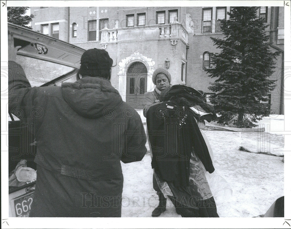 1993 Press Photo Michigan Highland Park Apartment Fire - Historic Images