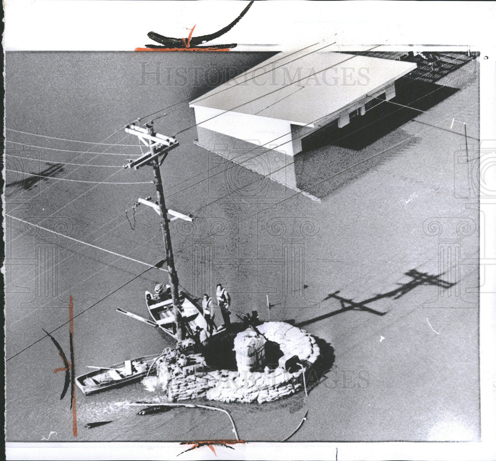 1965 Press Photo Minnesota Flooding Islands Created - Historic Images