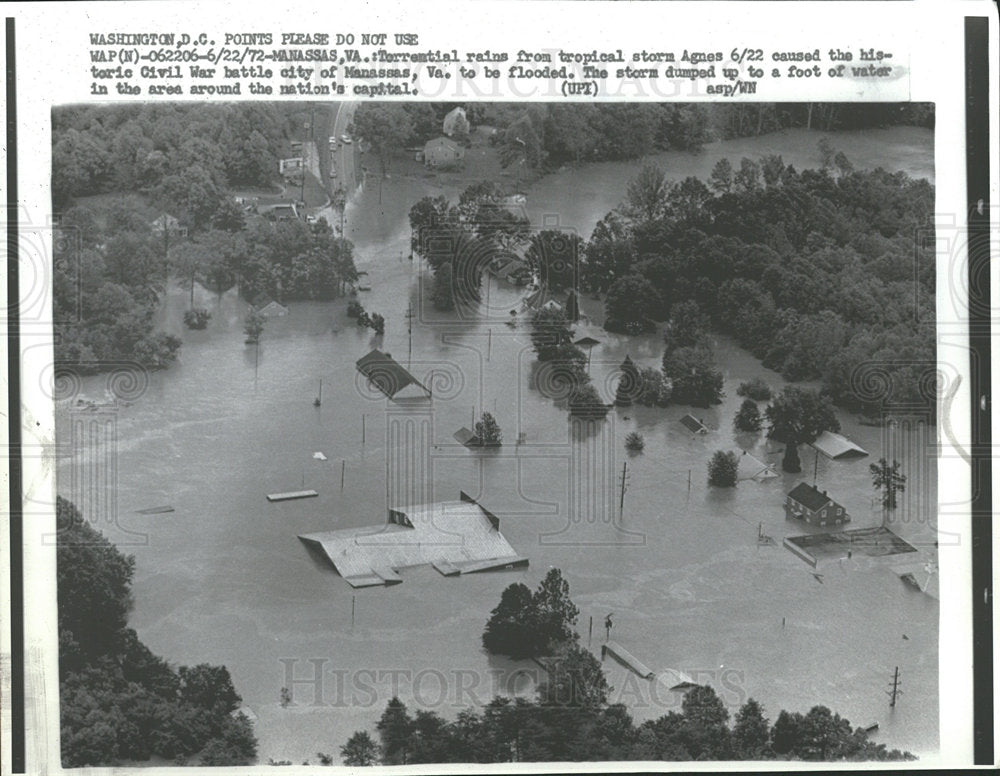 1972 Press Photo Floods Virginia - Historic Images