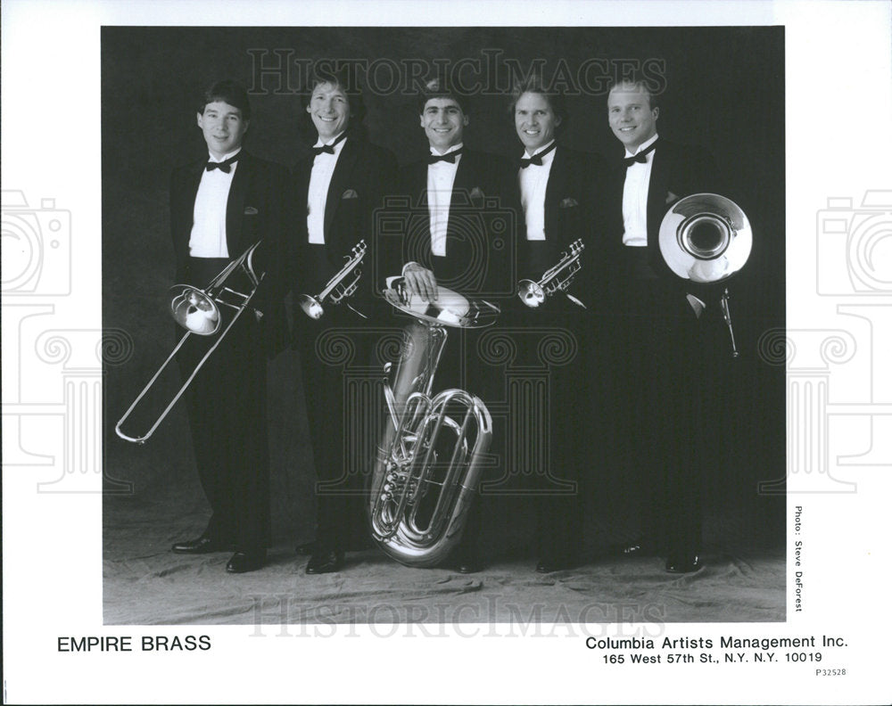 1991 Press Photo U.S. brass quintet, Empire Brass - Historic Images