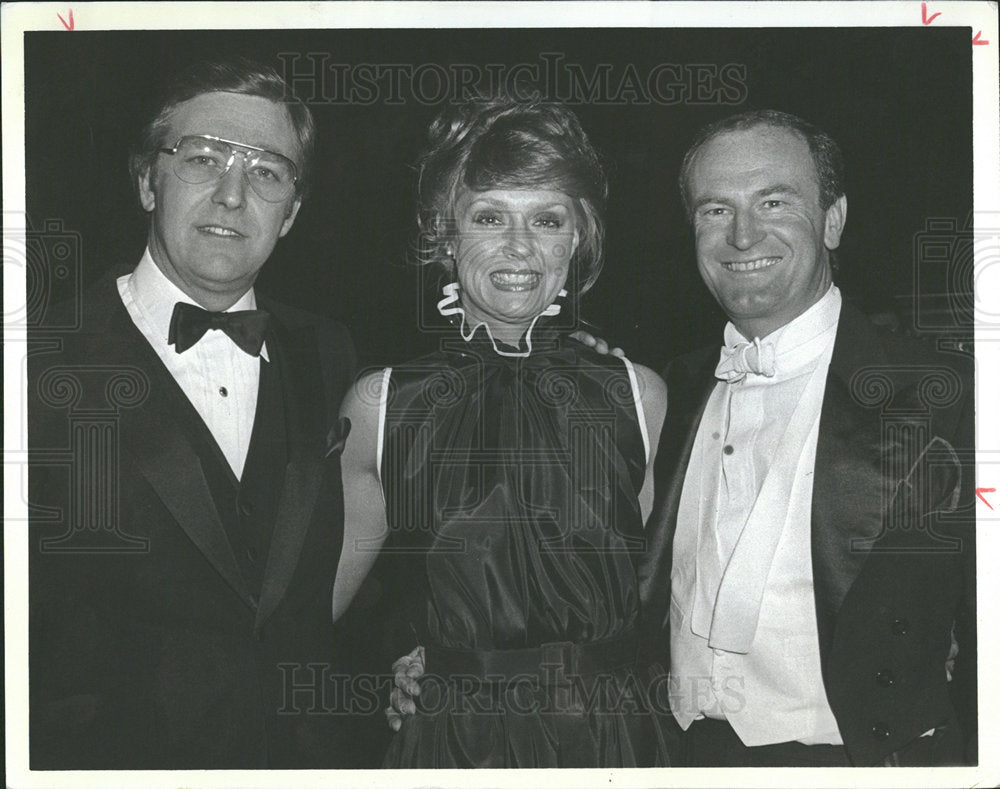 1982 Press Photo Radio Music City Hall Performers Evans - Historic Images