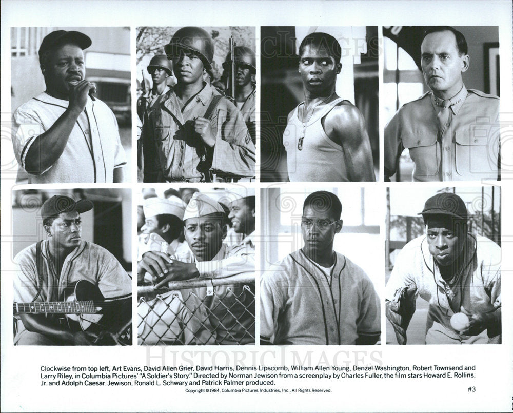 1984 Press Photo actors in film, A Soldier&#39;s Story - Historic Images