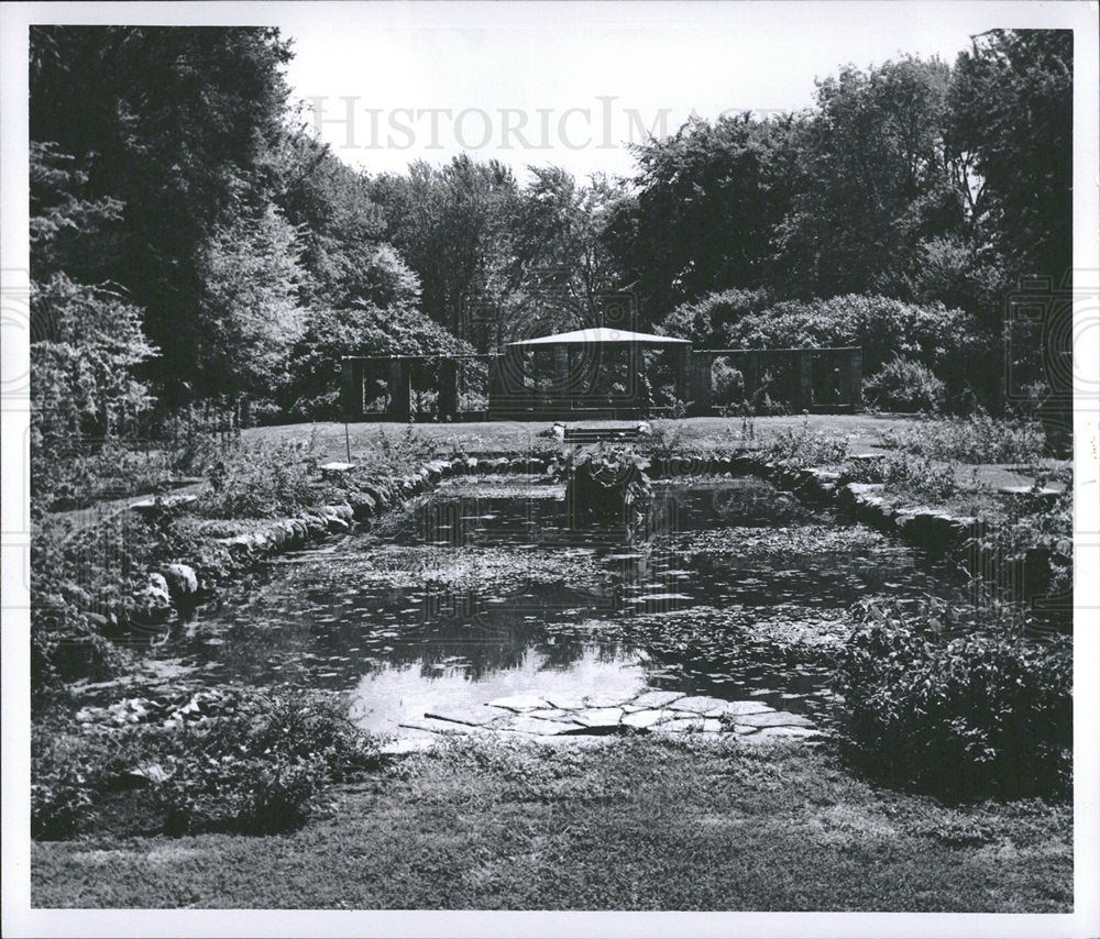 1959 Press Photo Univ Michigan Gardens Dearborn - Historic Images