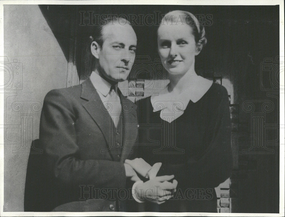 1934 Press Photo Pres Wilson Granddaughter Marriage - Historic Images