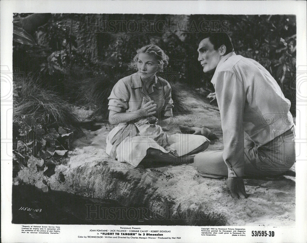 1953 Joan Fontaine Flight to Tangier - Historic Images