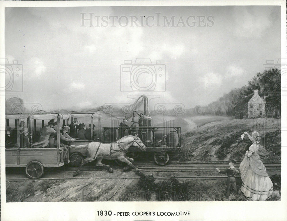 1939 Press Photo 1830 Peter Cooper&#39;s Locomotive - Historic Images