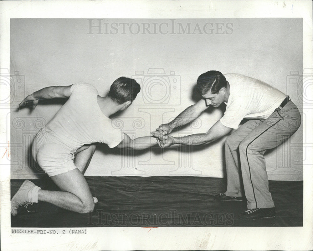 1961 Press Photo FBI physical training - Historic Images